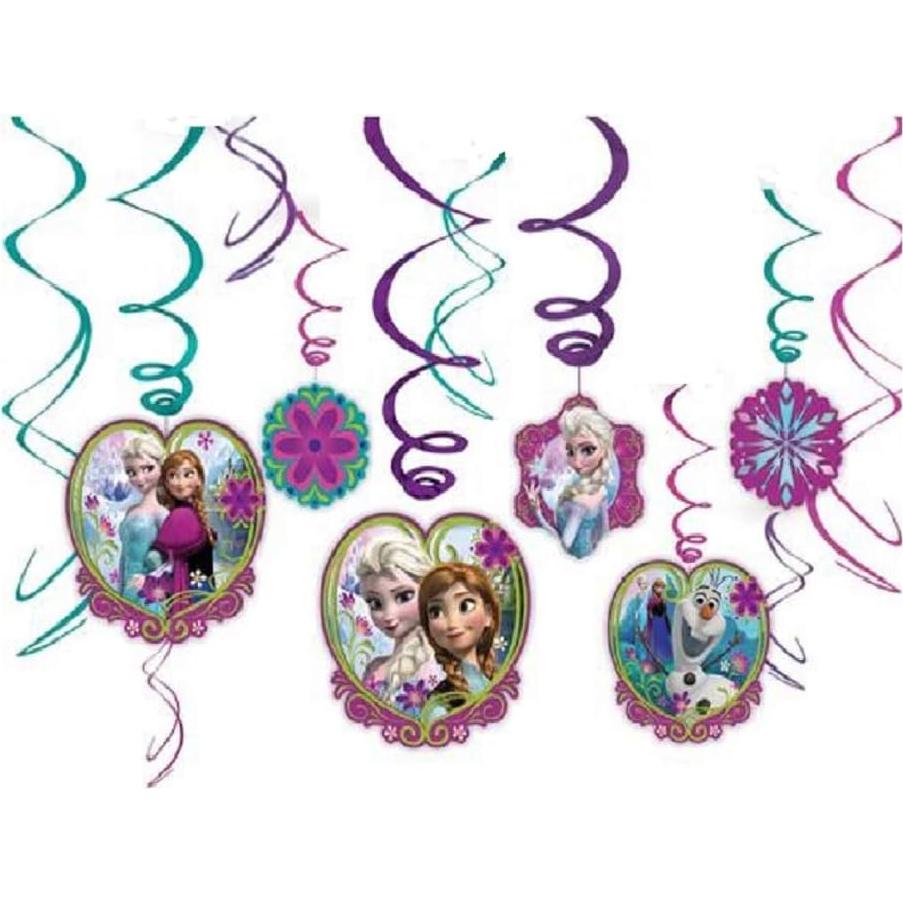 Decoraciones Colgantes Espiral Foil Fiesta Frozen 90g