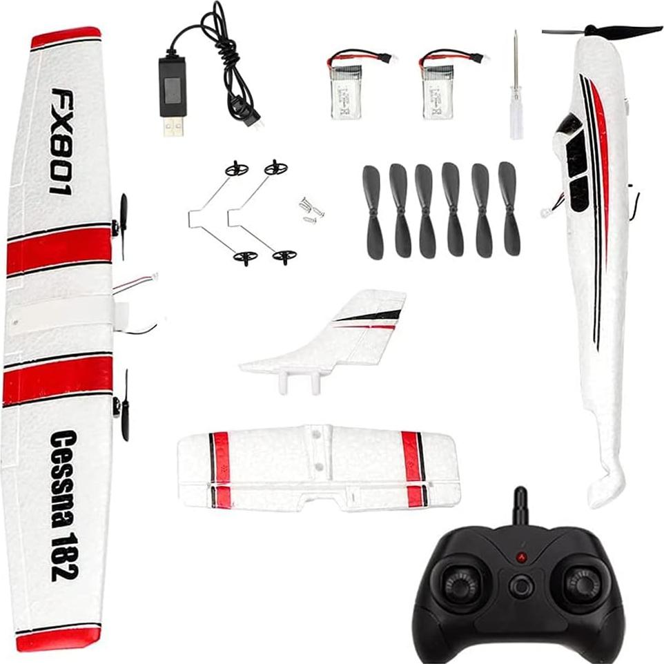 Avión RC PLRB Cessna 182 2.4Ghz EPP 2 Canales con Batería