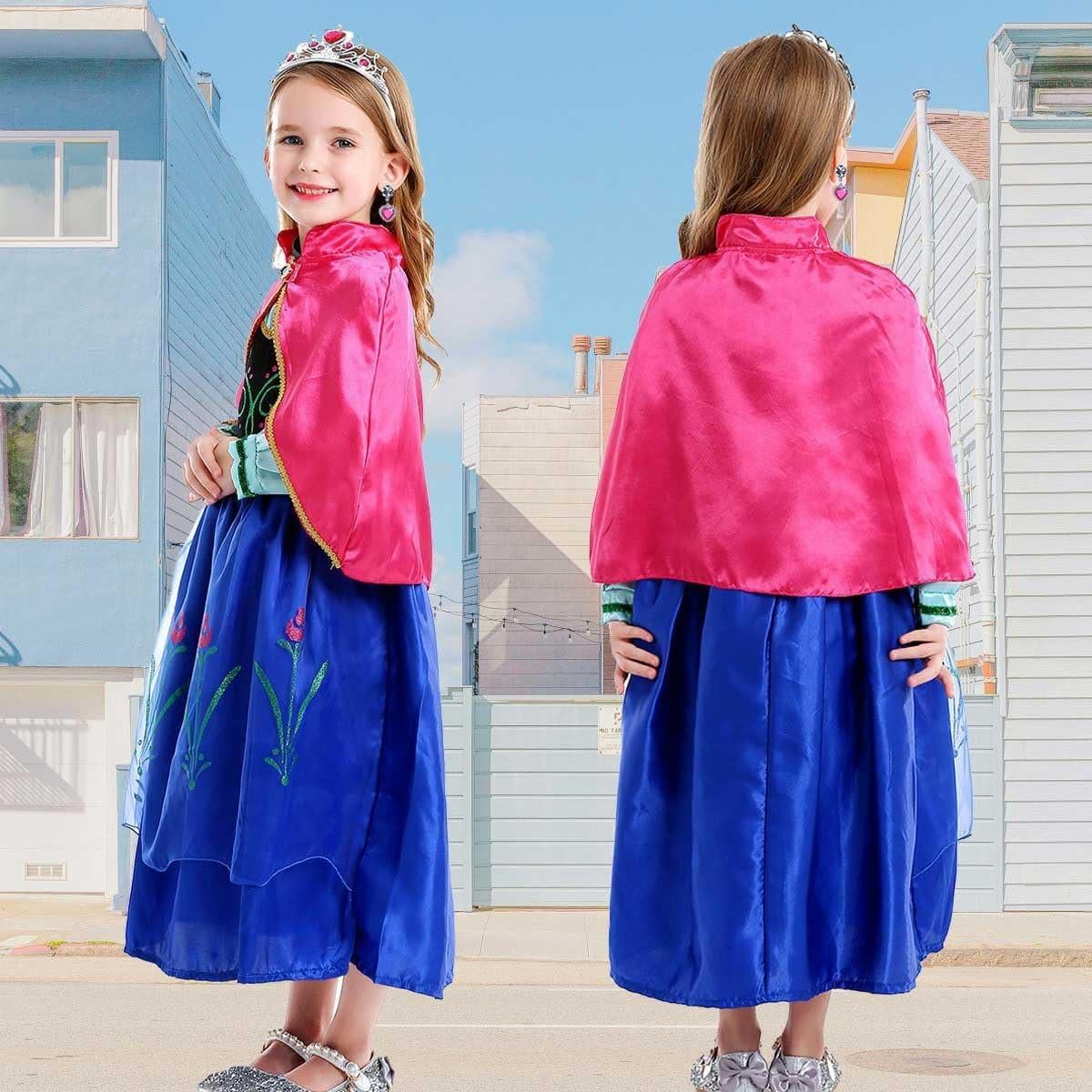 Disfraz de Princesa para Niñas Luzlen 5-6 Años con Accesorios