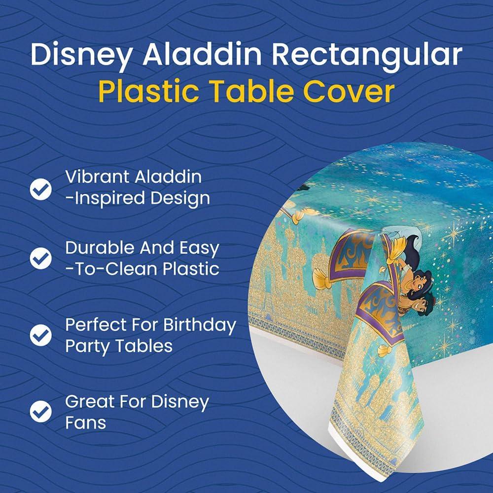 Cubierta de Mesa Rectangular Disney Aladino 213x137cm Multicolor
