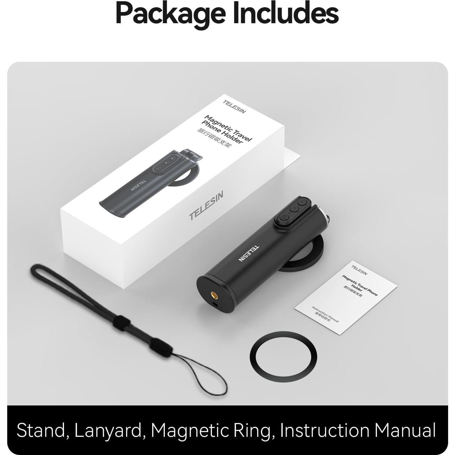 Soporte Magnético para Teléfono TELESIN 360° Manos Libres