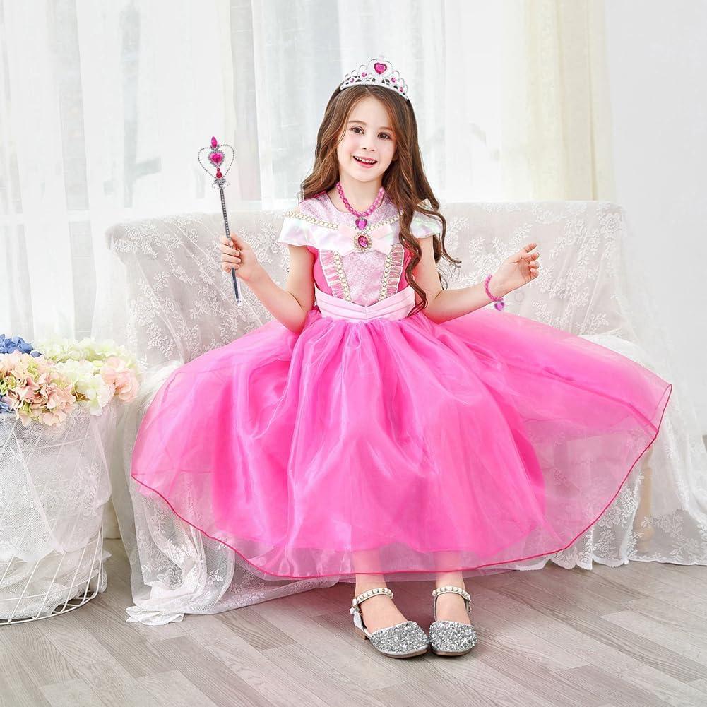 Disfraz de Princesa Aurora Yosbabe con Accesorios para Niñas