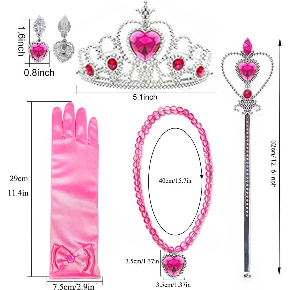 Disfraz de Princesa Aurora Yosbabe con Accesorios para Niñas