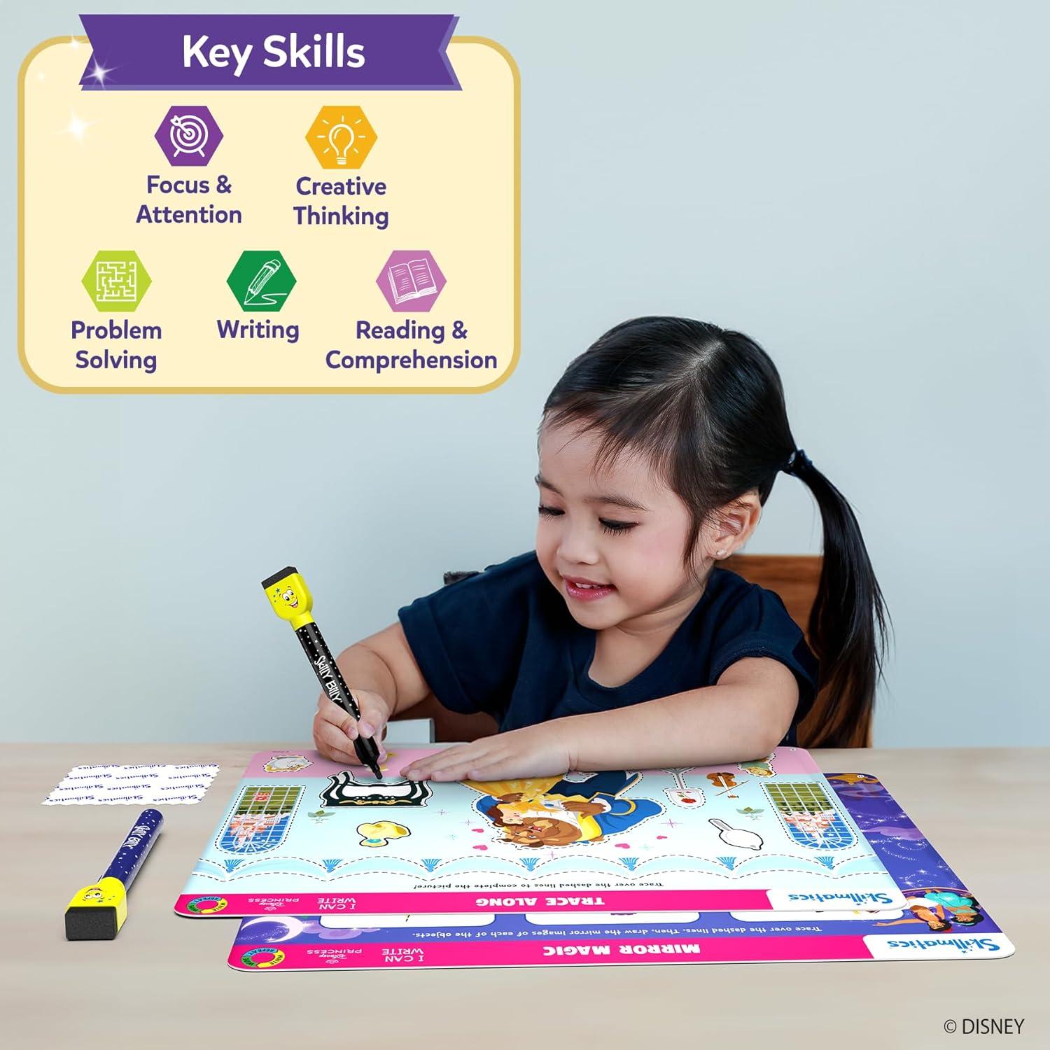 Skillmatics Puedo Escribir Princesas Disney - Kit Educativo 3-6 Años