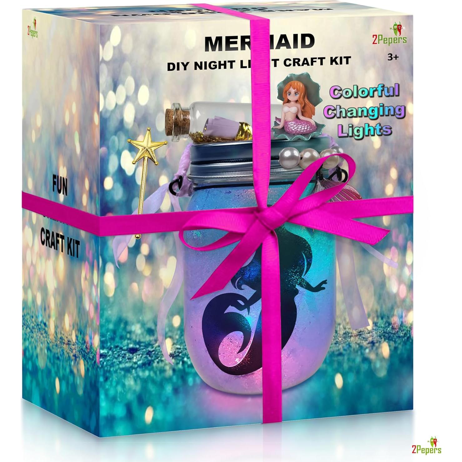 Kit de Manualidades Luz Nocturna Sirena 2Pepers - DIY para Niñas