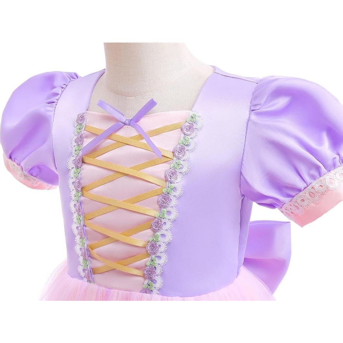 Vestido de Princesa Larga Trenza Dressy Daisy 18-24 meses Púrpura