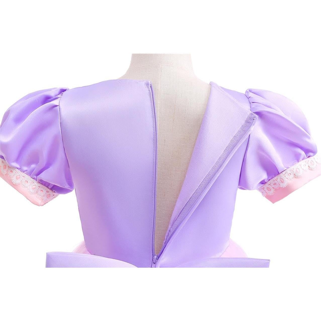 Vestido de Princesa Larga Trenza Dressy Daisy 18-24 meses Púrpura