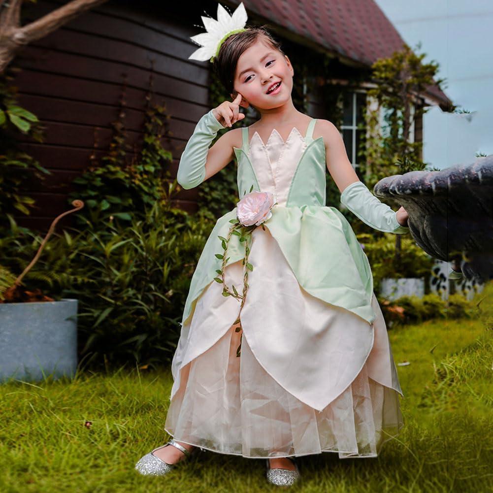 Accesorios de disfraz princesa Tiana Yosbabe para niñas