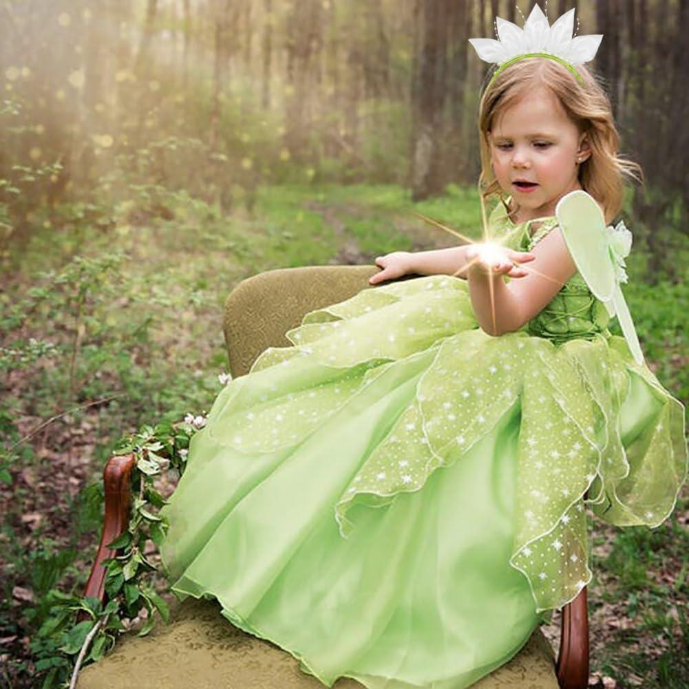 Accesorios de disfraz princesa Tiana Yosbabe para niñas