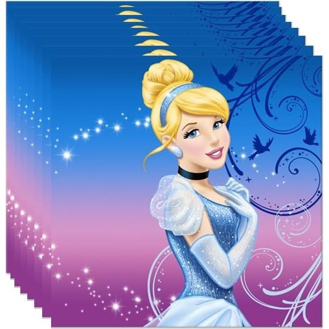 Suministros Fiesta Cumpleaños Cenicienta Amscan 48 Servilletas