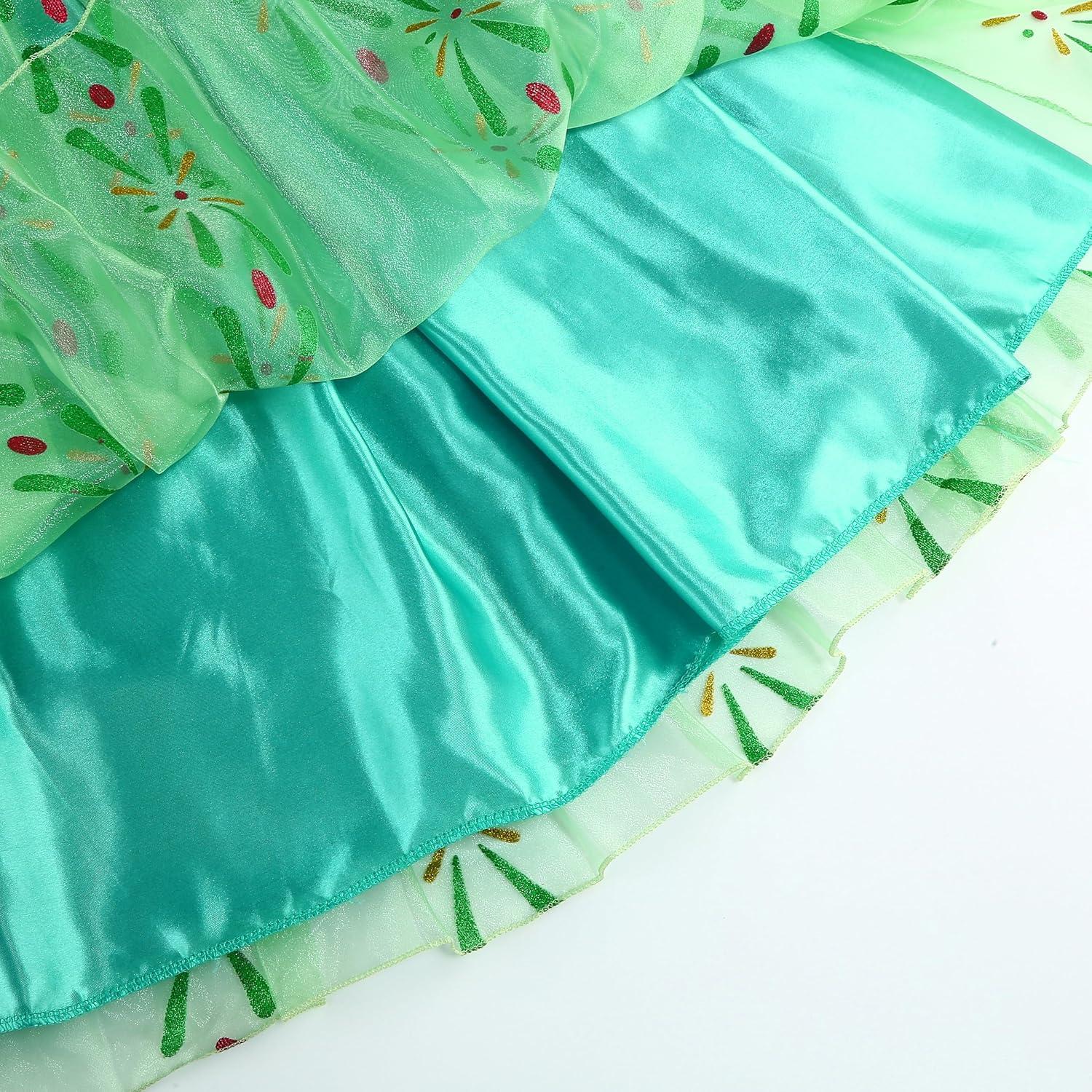 Disfraz de Princesa Verde Deluxe para Niñas 4-5 Años