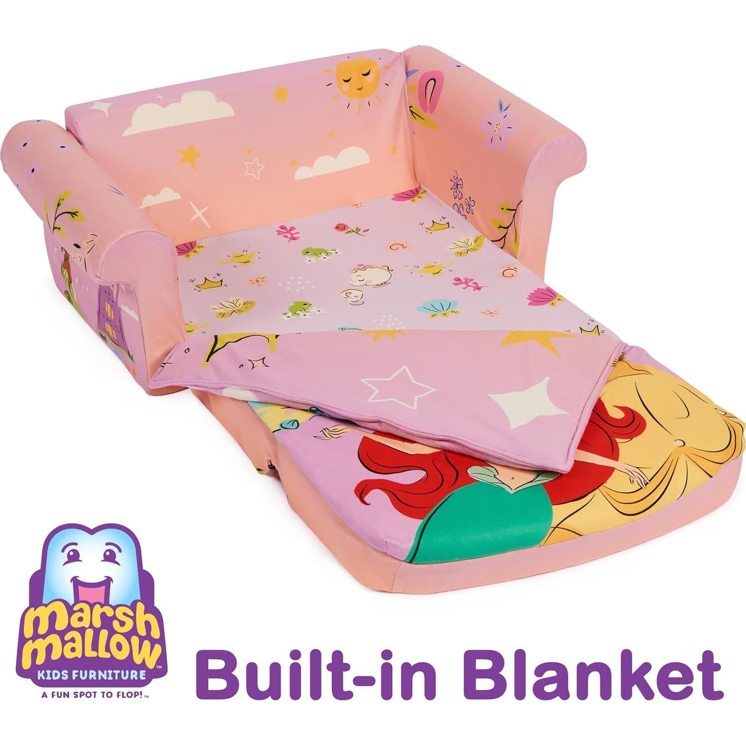 Sofá de Dormir 3 en 1 Muebles Marshmallow Princesa Disney