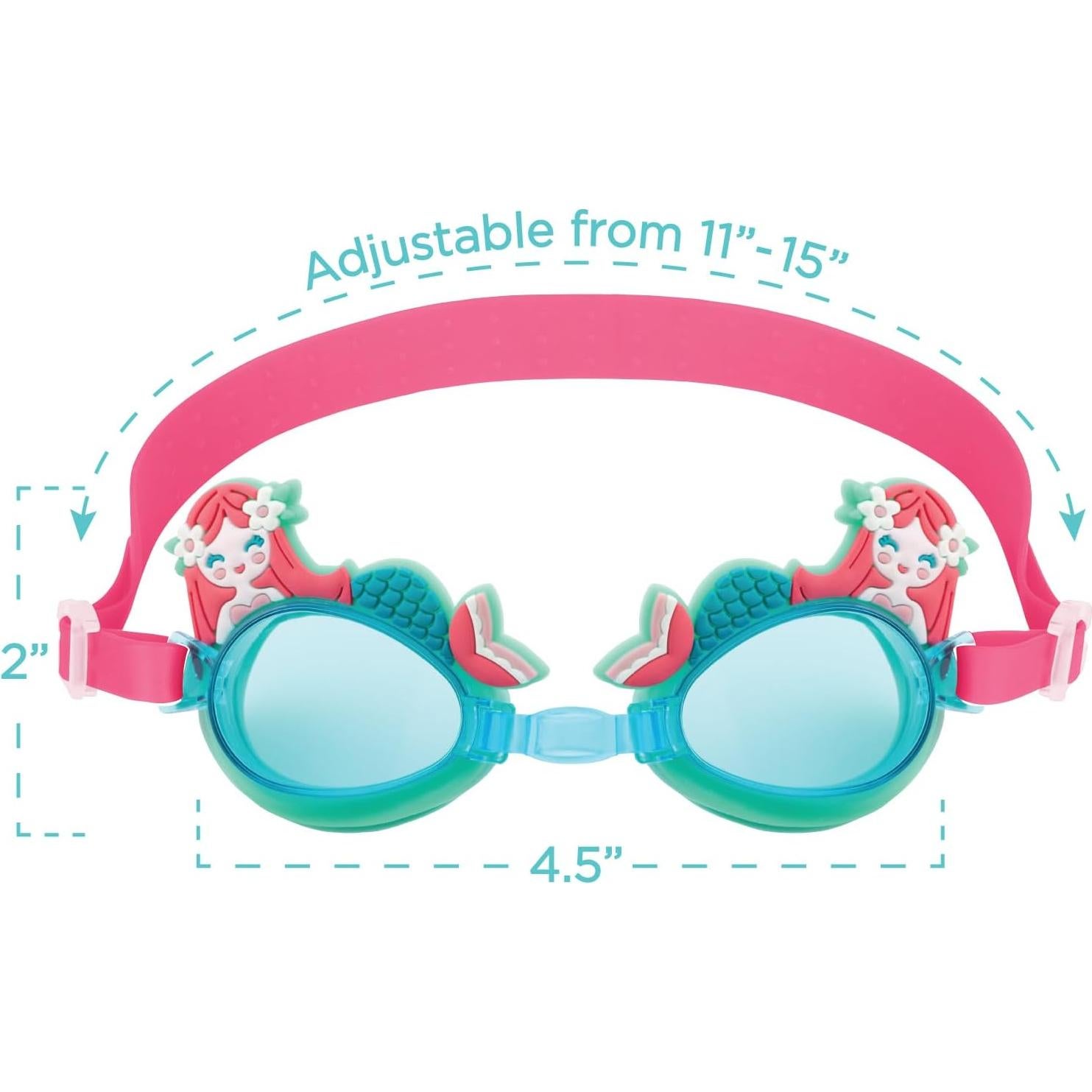 Gafas de natación Stephen Joseph Sirena para niñas 3-7 años
