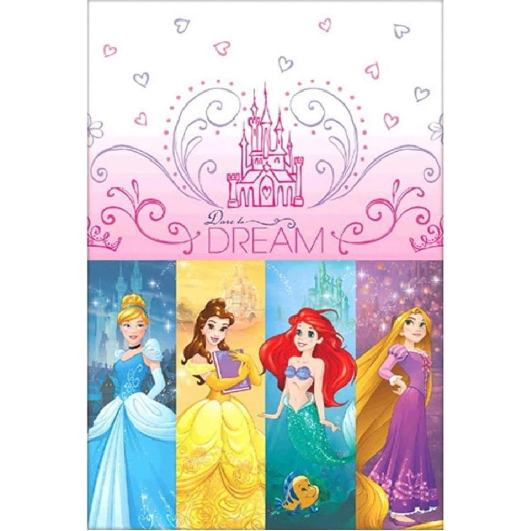 Paquete de Suministros Fiesta Princesas Disney Único - 2 Manteles Plástico 137x213 cm