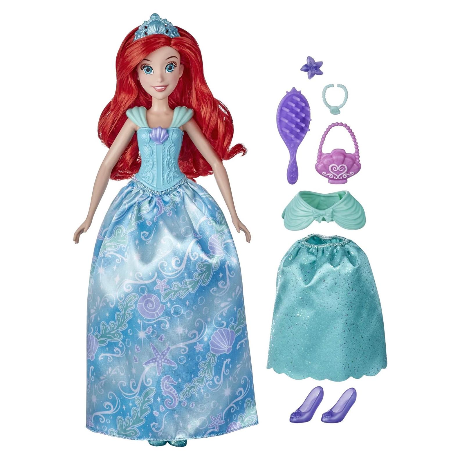 Muñeca de Moda Ariel Sorpresa Hasbro con 10 Accesorios