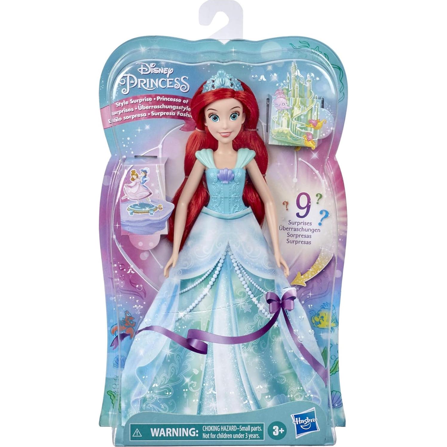Muñeca de Moda Ariel Sorpresa Hasbro con 10 Accesorios