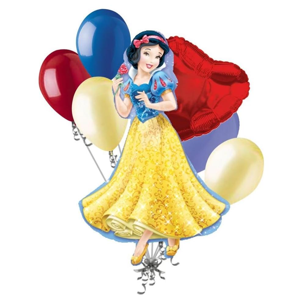 Ramo de Globos Disney Princesa Blancanieves 7 Piezas