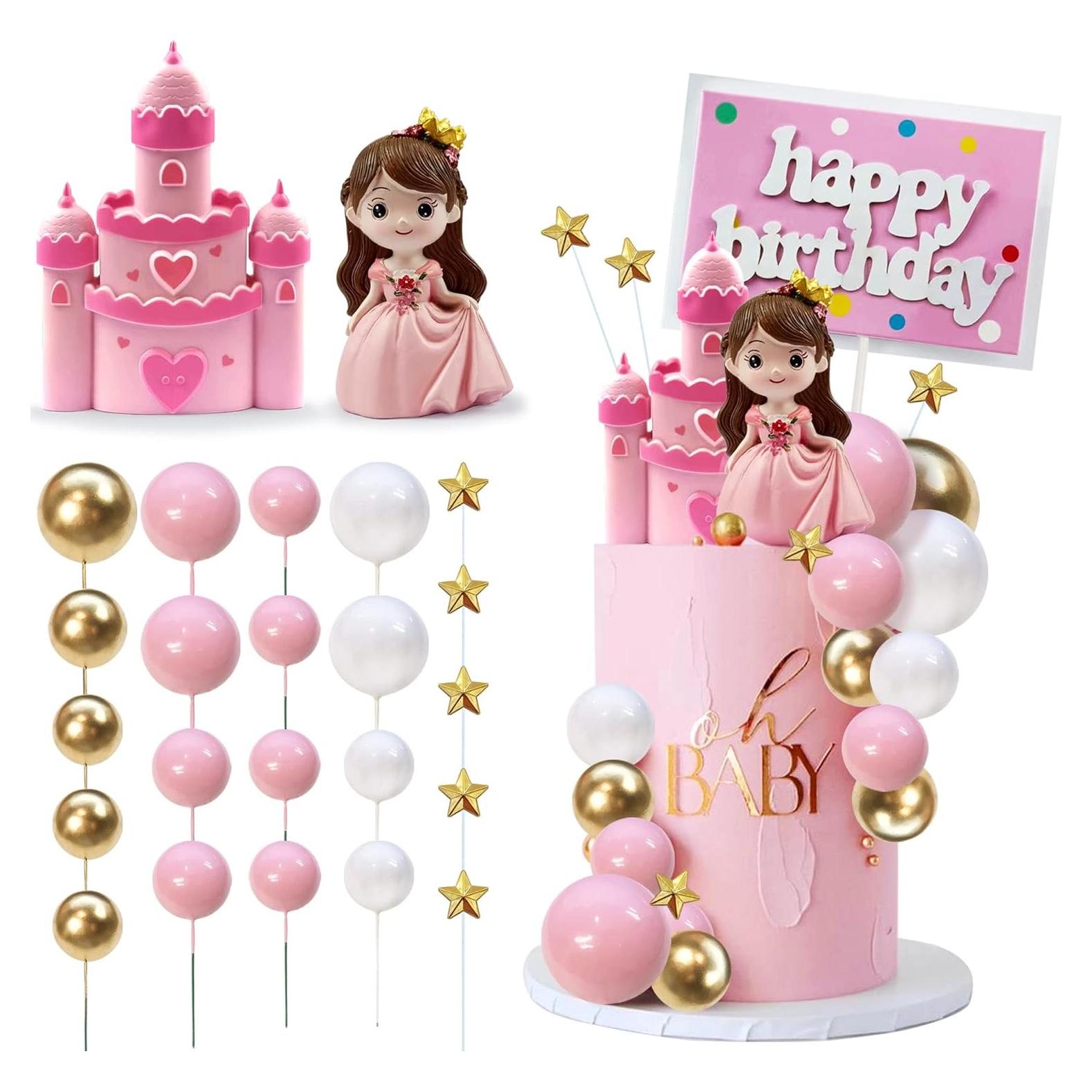 Decoración de Pastel Princesa 26 Piezas KEEPARTY