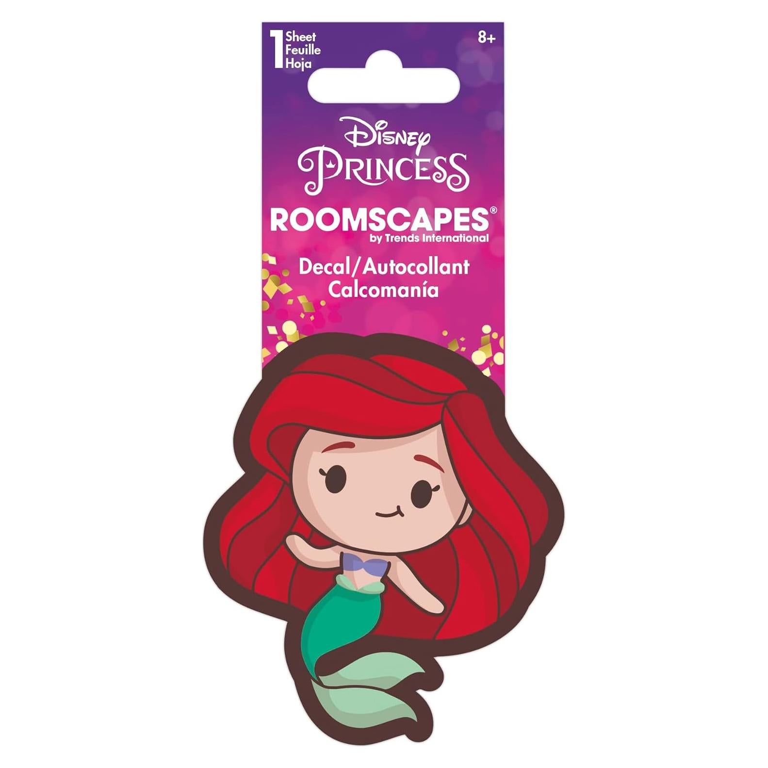 Calcomanía Troquelada Ariel Disney - Vinilo Blanco 10 cm