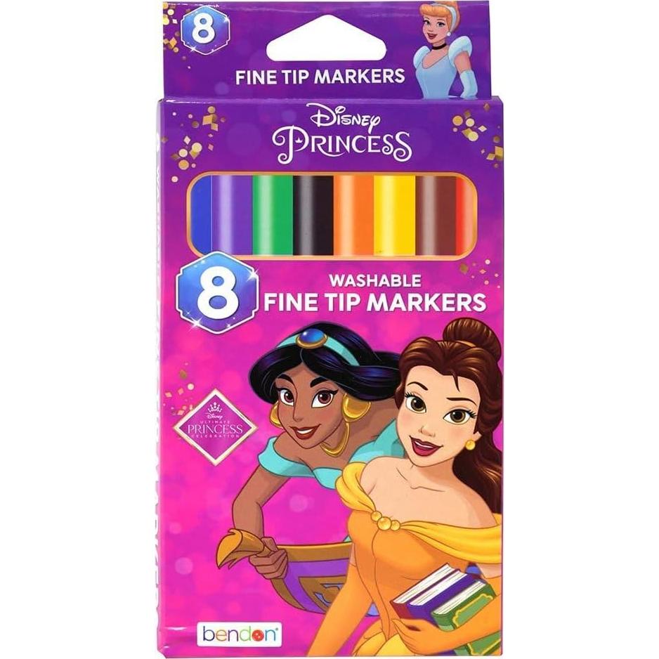 Juego de Colorear Disney - 8 Marcadores y 8 Crayones Jumbo