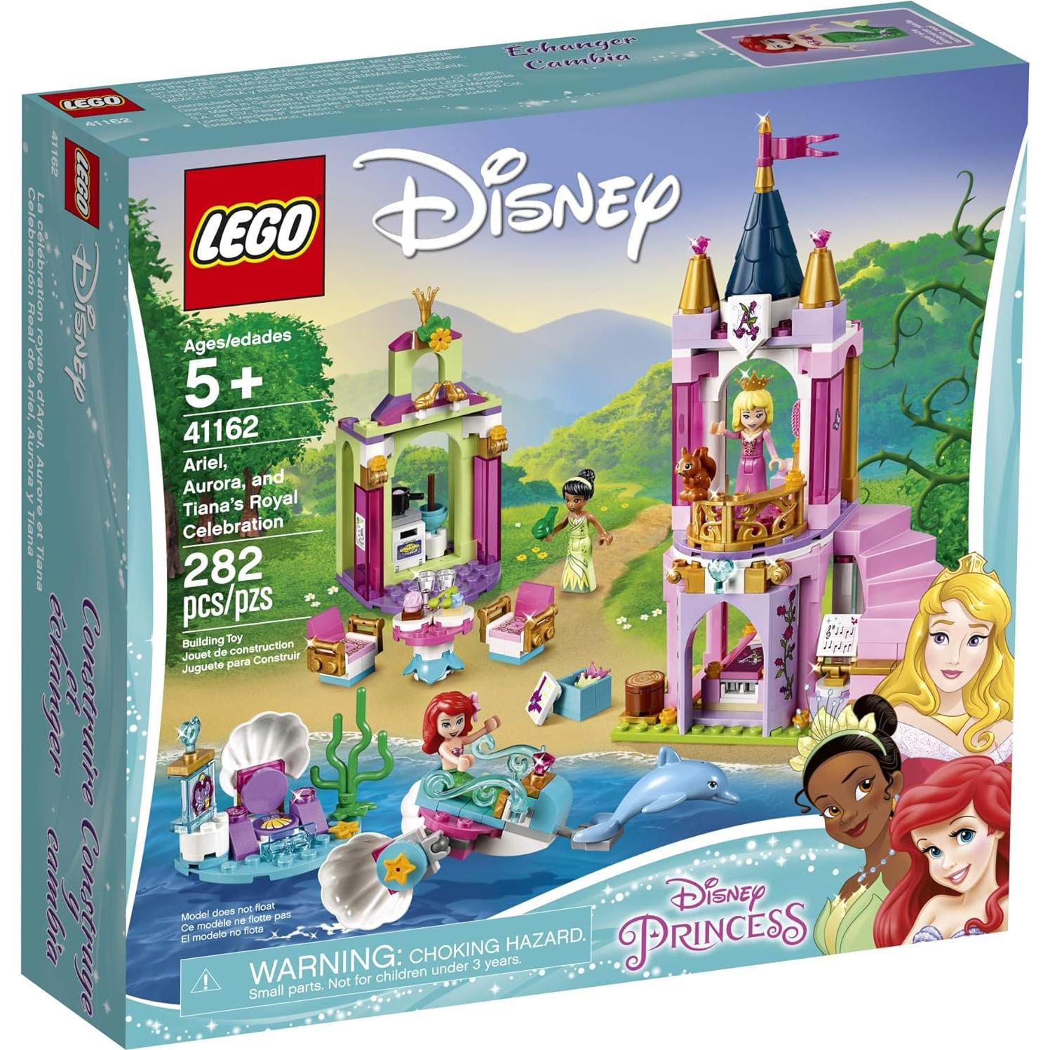LEGO Disney Celebración Real Aurora, Ariel y Tiana 41162 - 282 Piezas