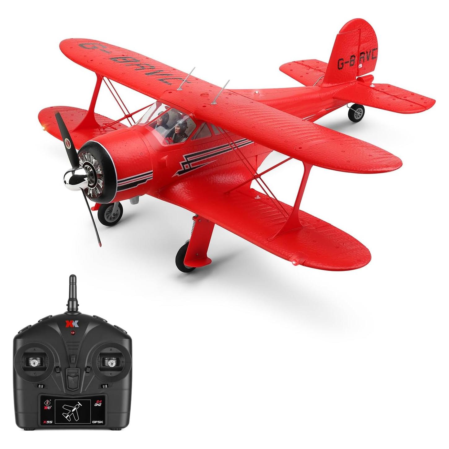 Avión RC GoolRC XK A300 4 Canales Rojo con Modo 3D/6G