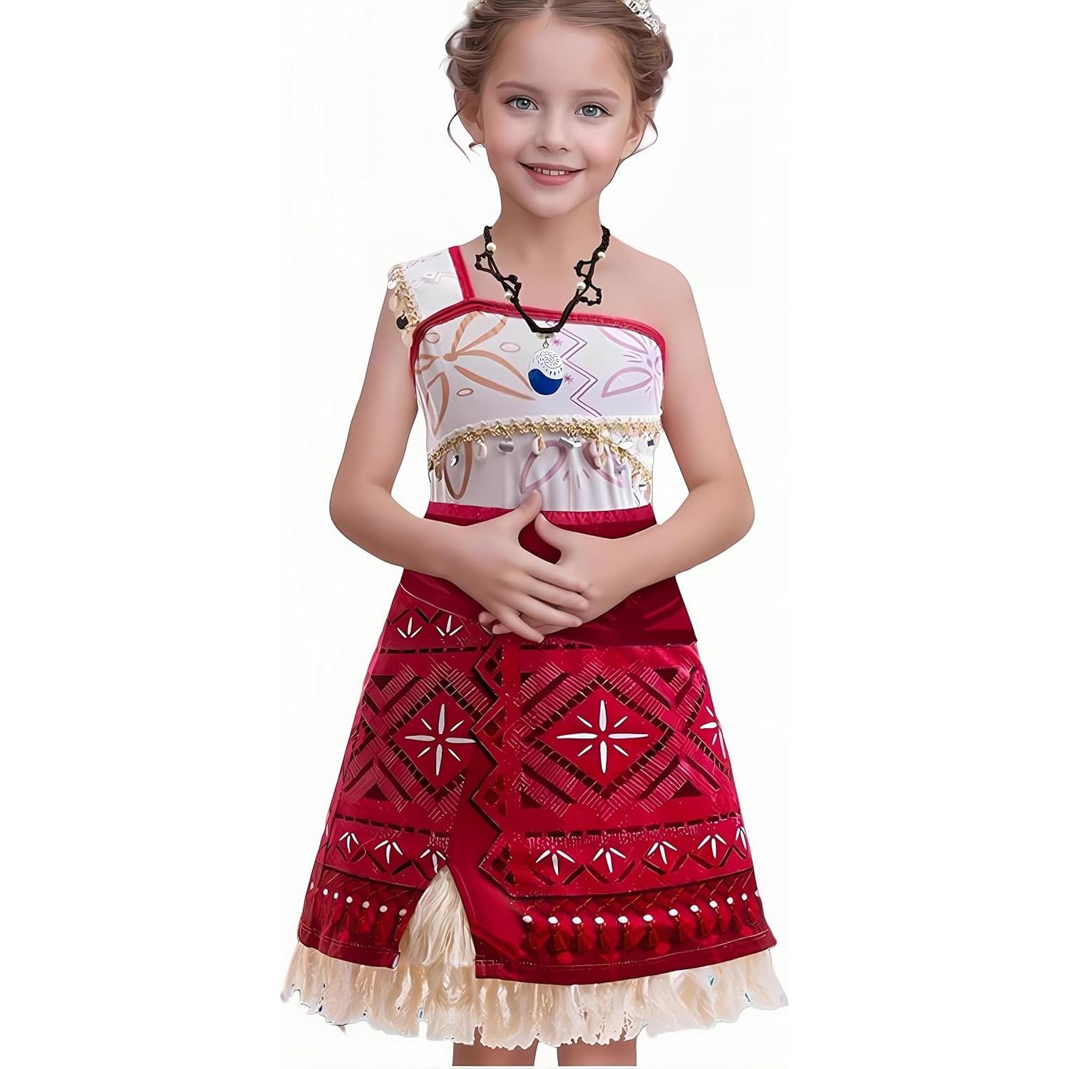 Disfraz de Princesa Oceánica para Niñas 2-10 Años con Accesorios