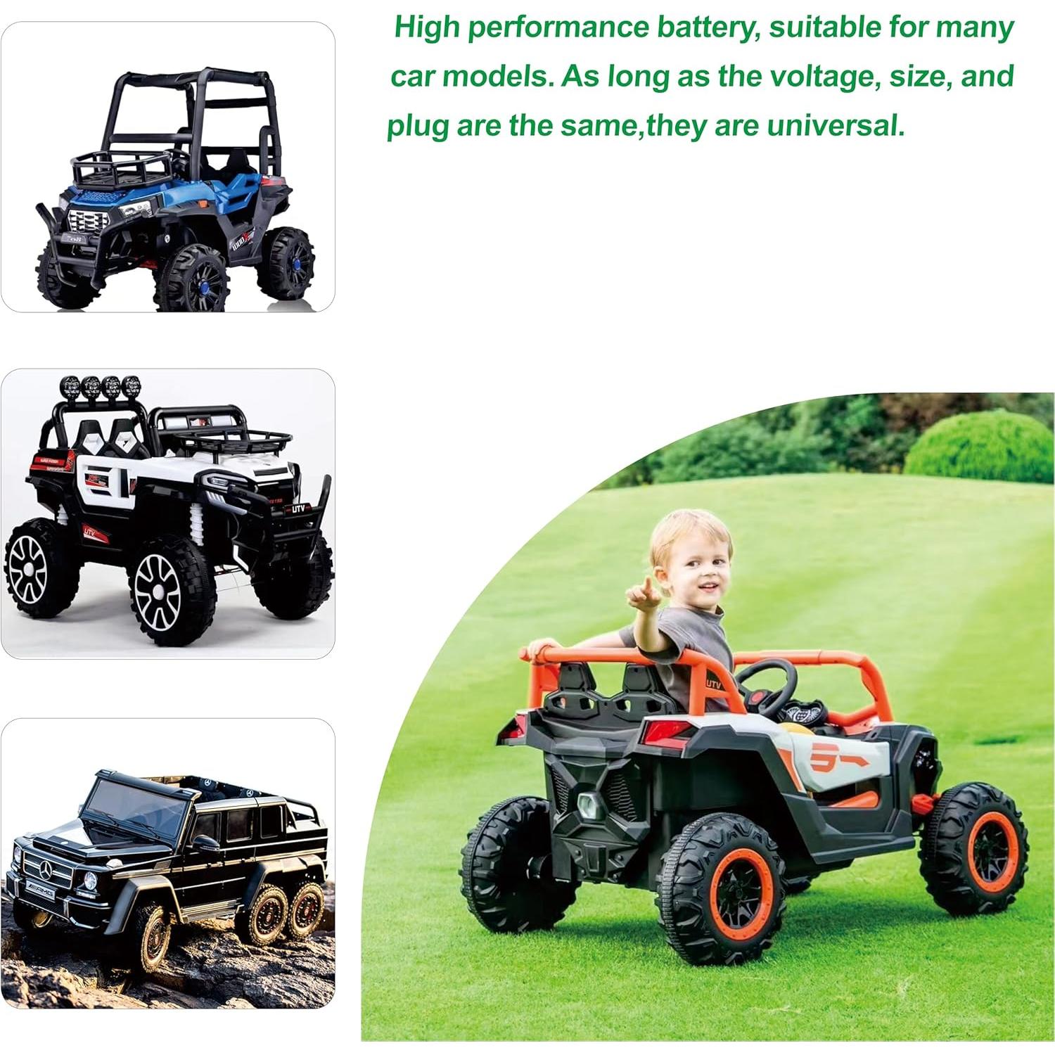 Batería recargable 6V 4.5Ah UNIKARO para autos de paseo