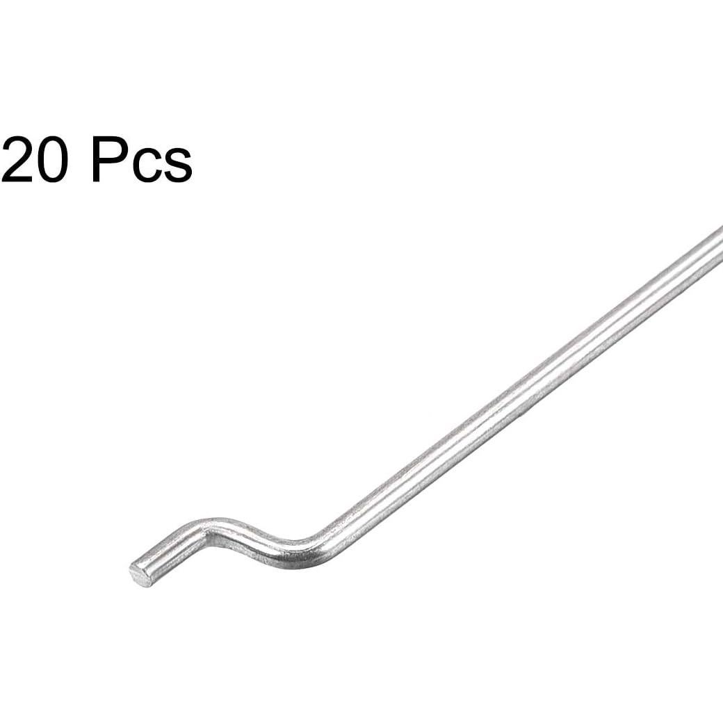 Varillas de Acero Z uxcell 1.2mm x 260mm para RC - Paquete de 20