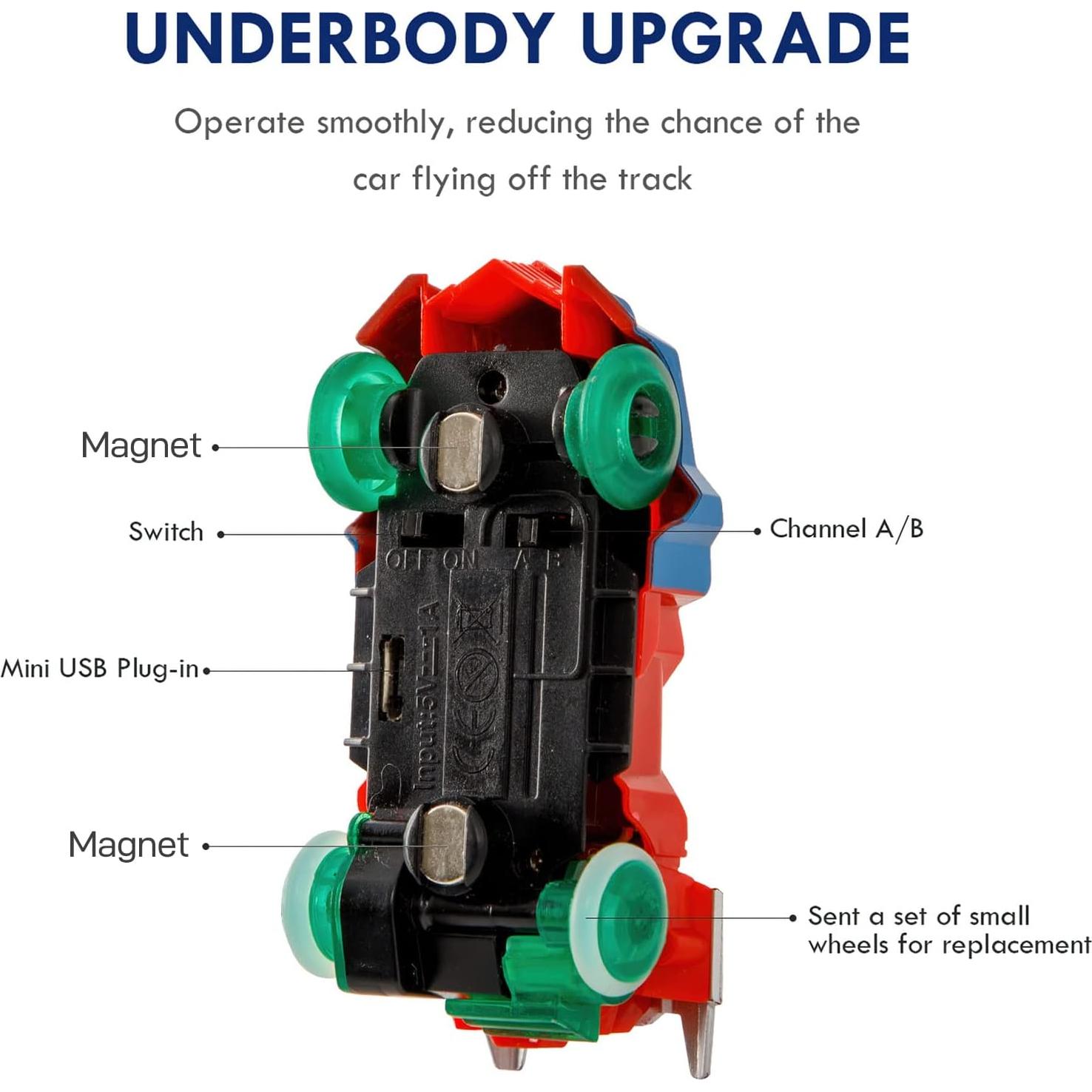 Pista de Autos de Slot Insgen MEIZHIBAO-689 1:64 Magnética
