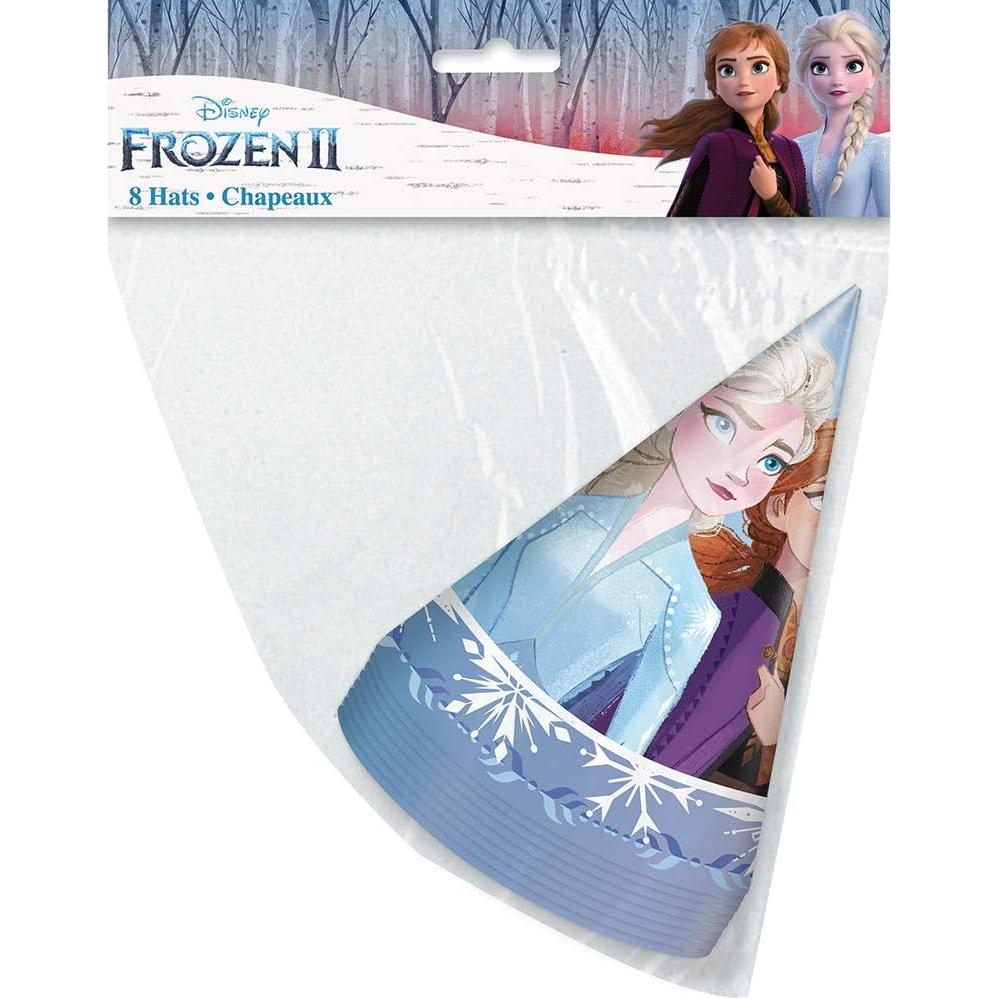 Sombreros de Fiesta Disney Frozen 2 Únicos - Paquete de 8