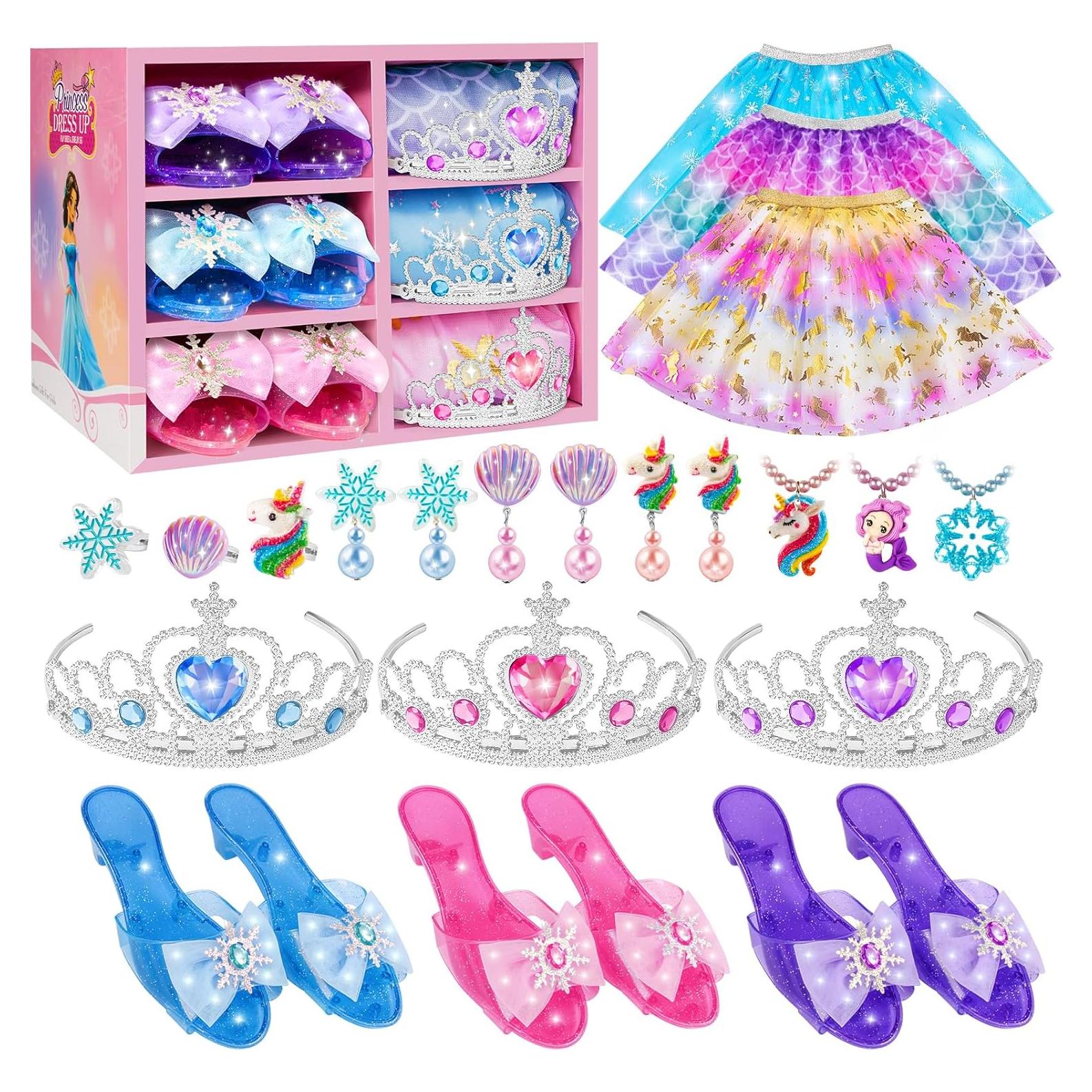 Disfraz de Princesa para Niñas Tlooe con Zapatos - 3 a 6 Años