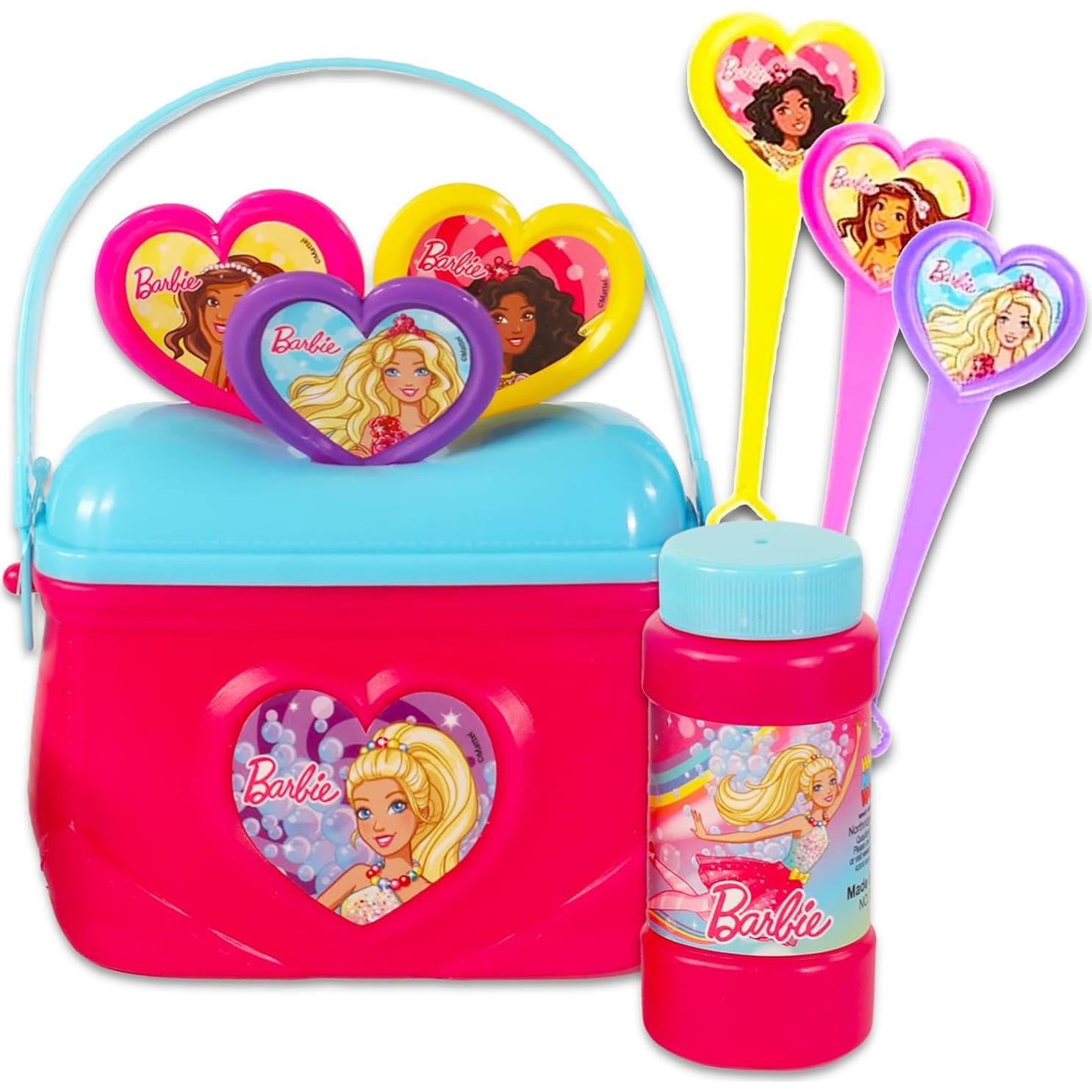 Burbujas de Barbie para Niñas - Set con Stickers y Varitas