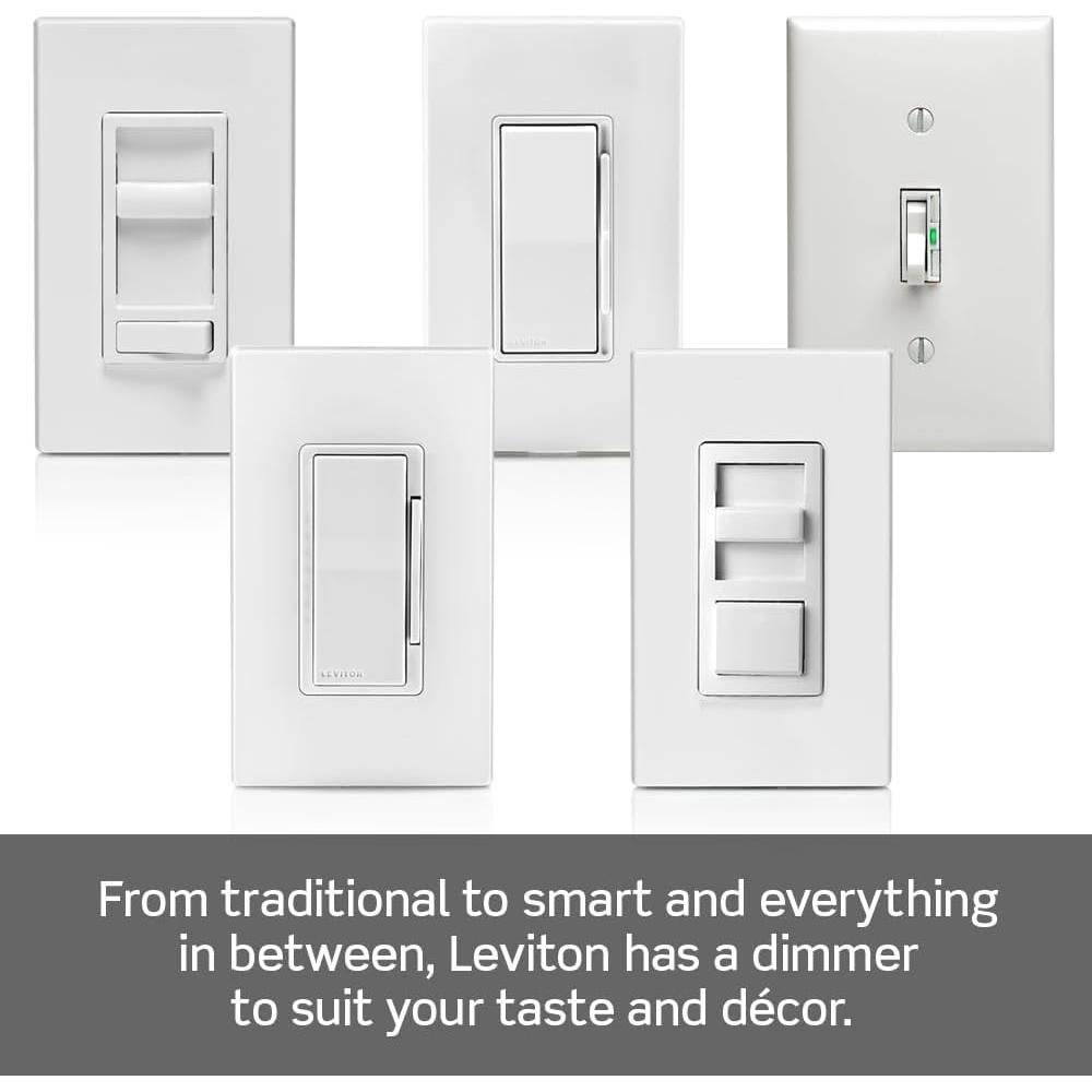 Atenuador de lámpara de mesa Leviton TBL03-10E 300W Negro