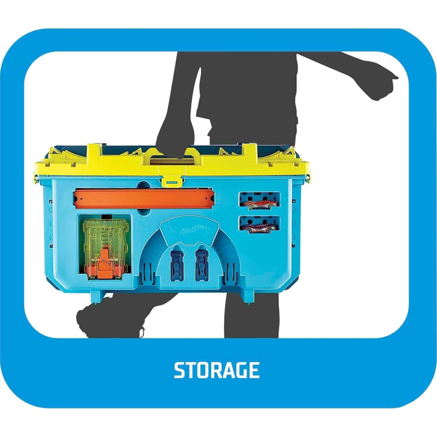 Set de Pista Hot Wheels GVG11 con Lanzador y Acrobacias