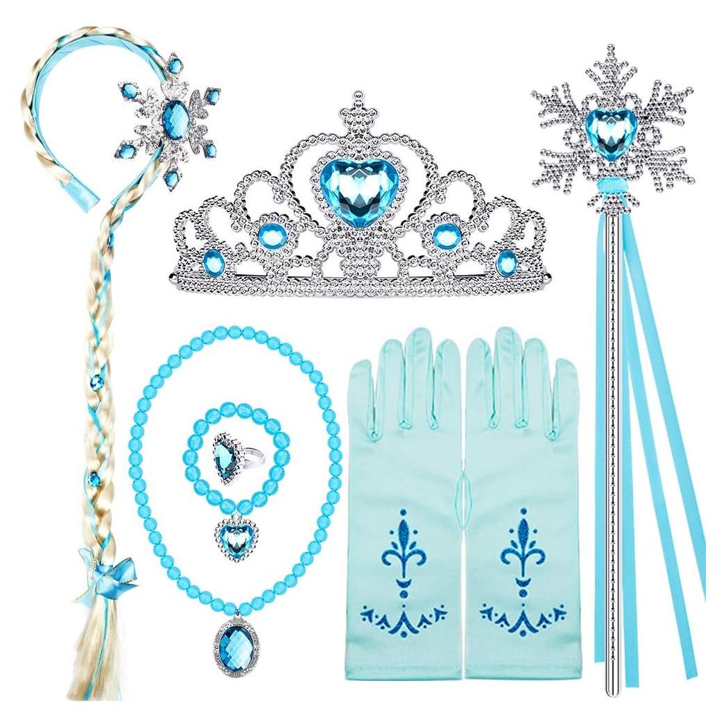 Conjunto de Joyería de Princesa para Niñas - Disfraz Completo