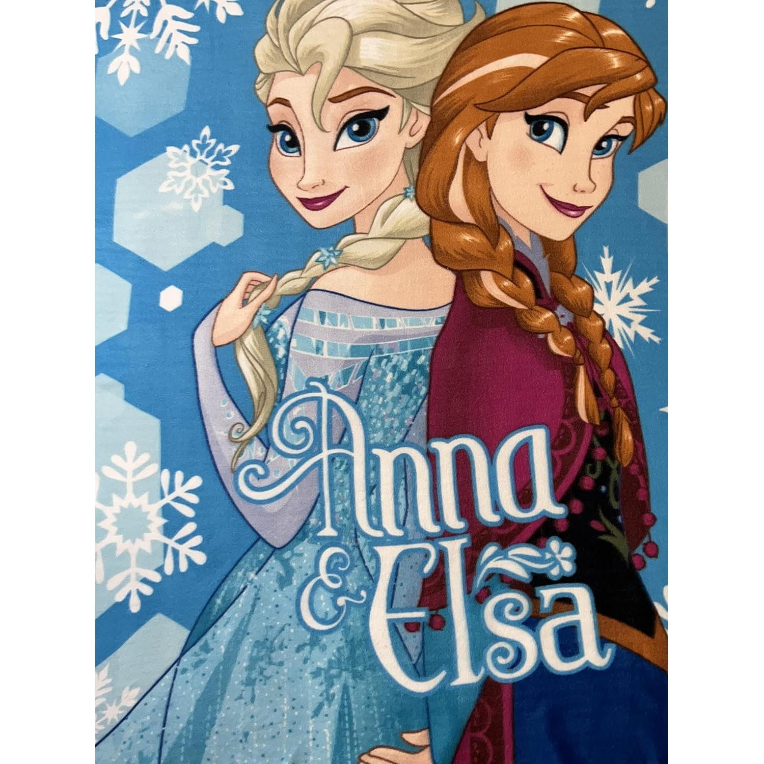 Manta de forro polar Disney Frozen 2 Anna y Elsa 100x150 cm