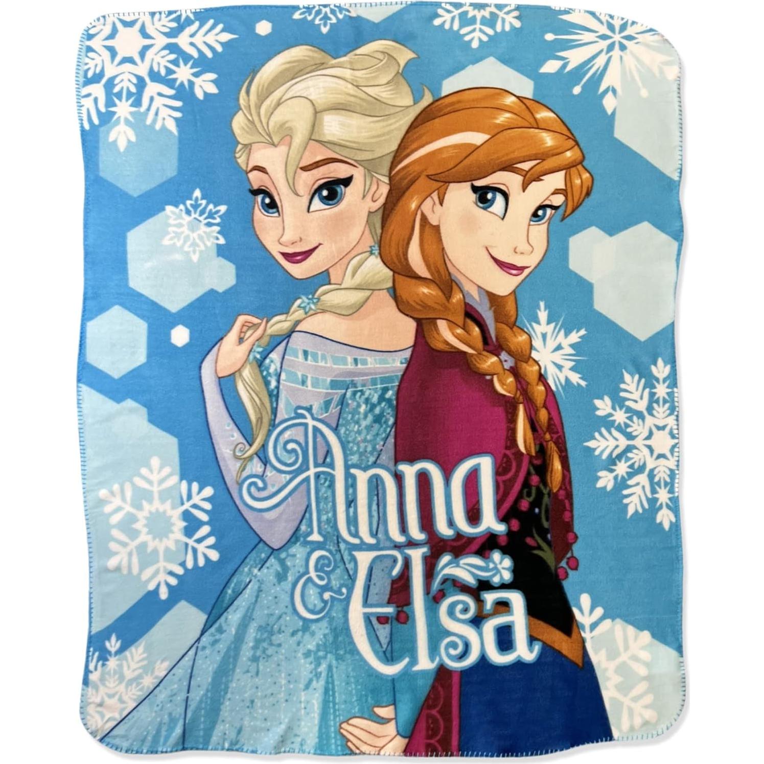 Manta de forro polar Disney Frozen 2 Anna y Elsa 100x150 cm