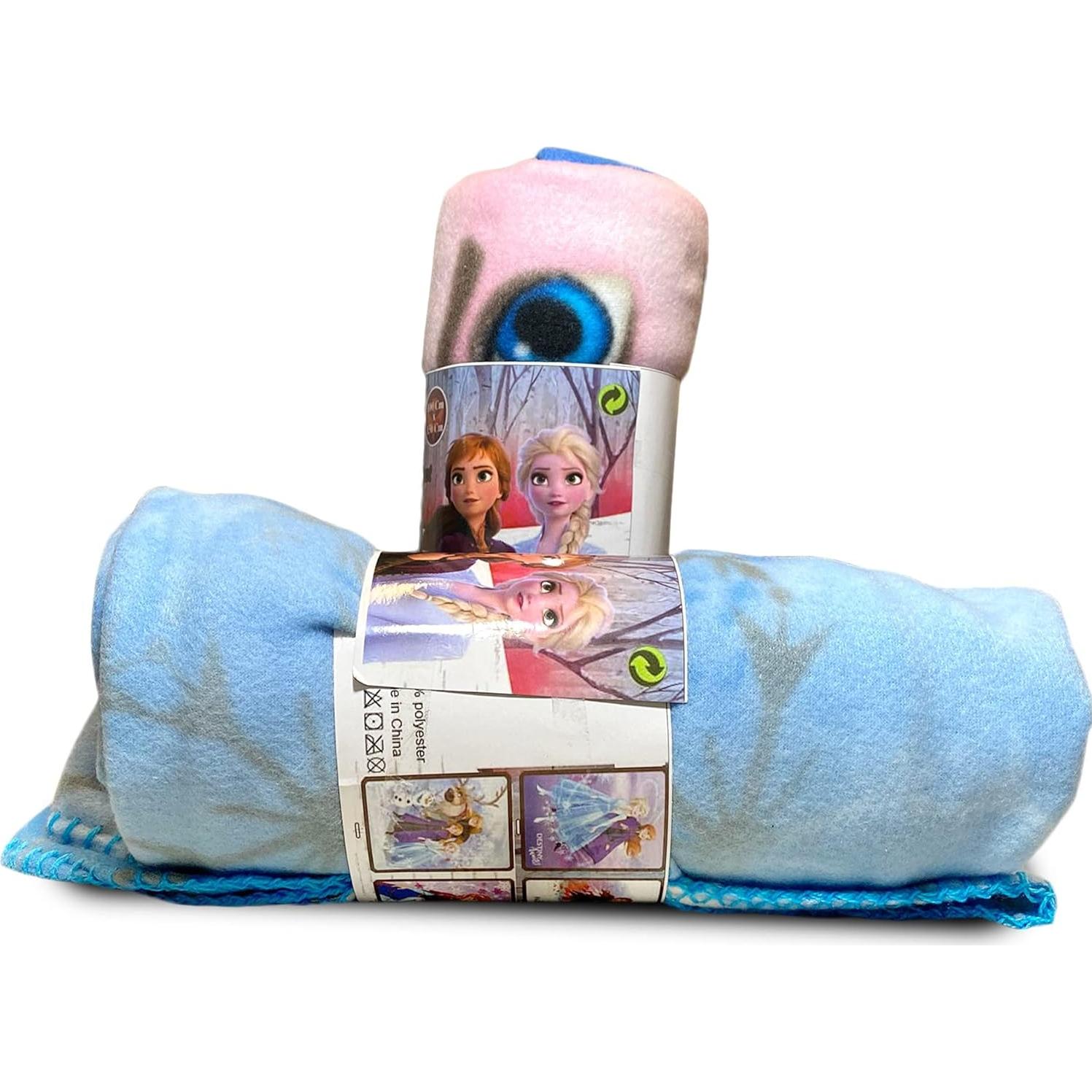 Manta de forro polar Disney Frozen 2 Anna y Elsa 100x150 cm
