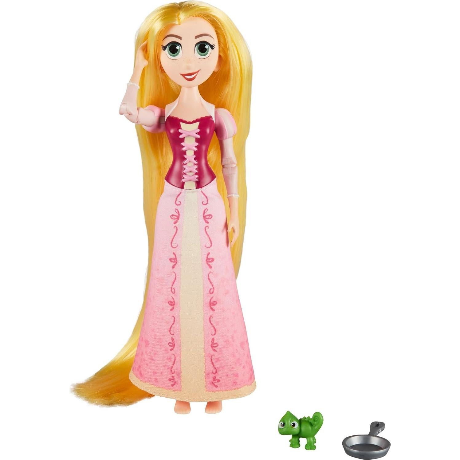 Muñeca Rapunzel Enredados Disney con Pascal 22.86 cm