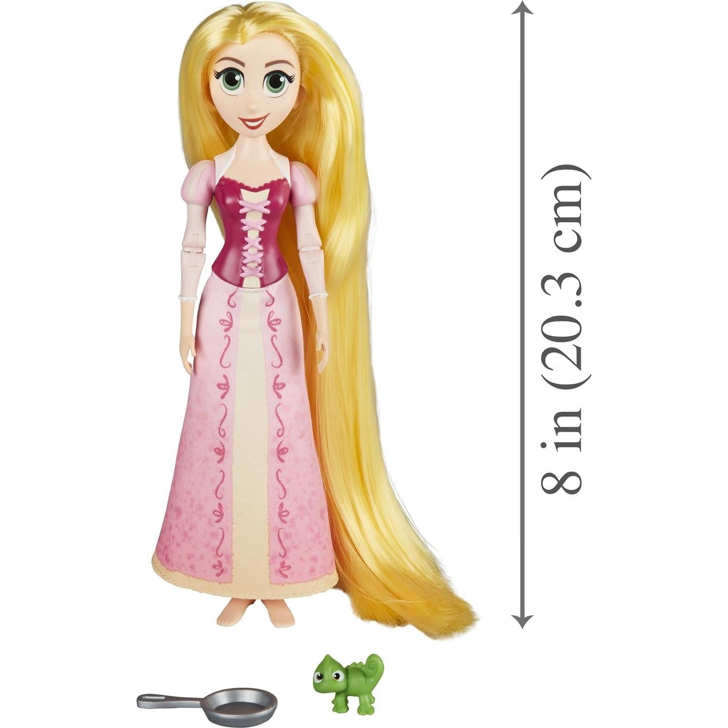 Muñeca Rapunzel Enredados Disney con Pascal 22.86 cm