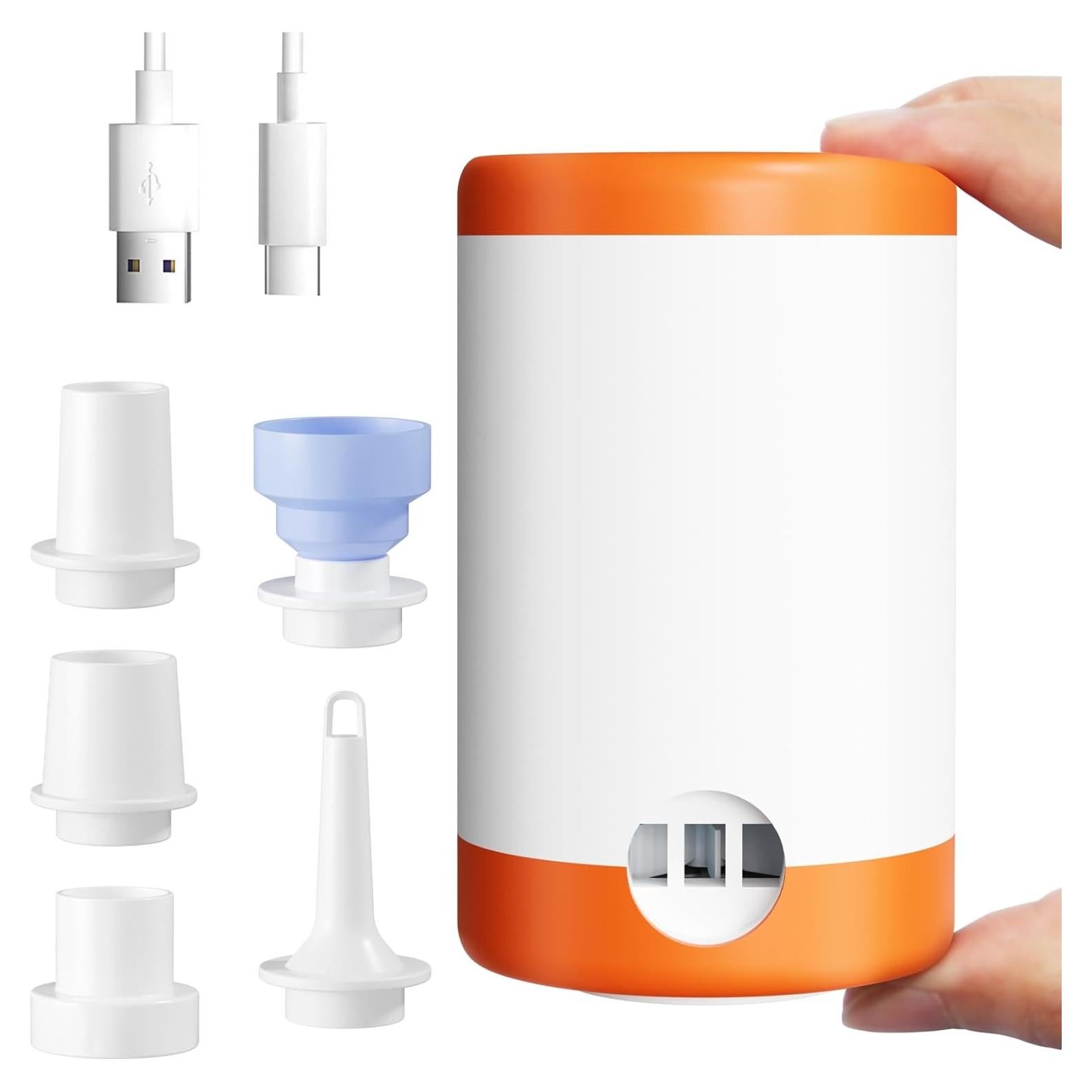 Bomba de aire MEIQIHOME recargable para inflables 1500 mAh