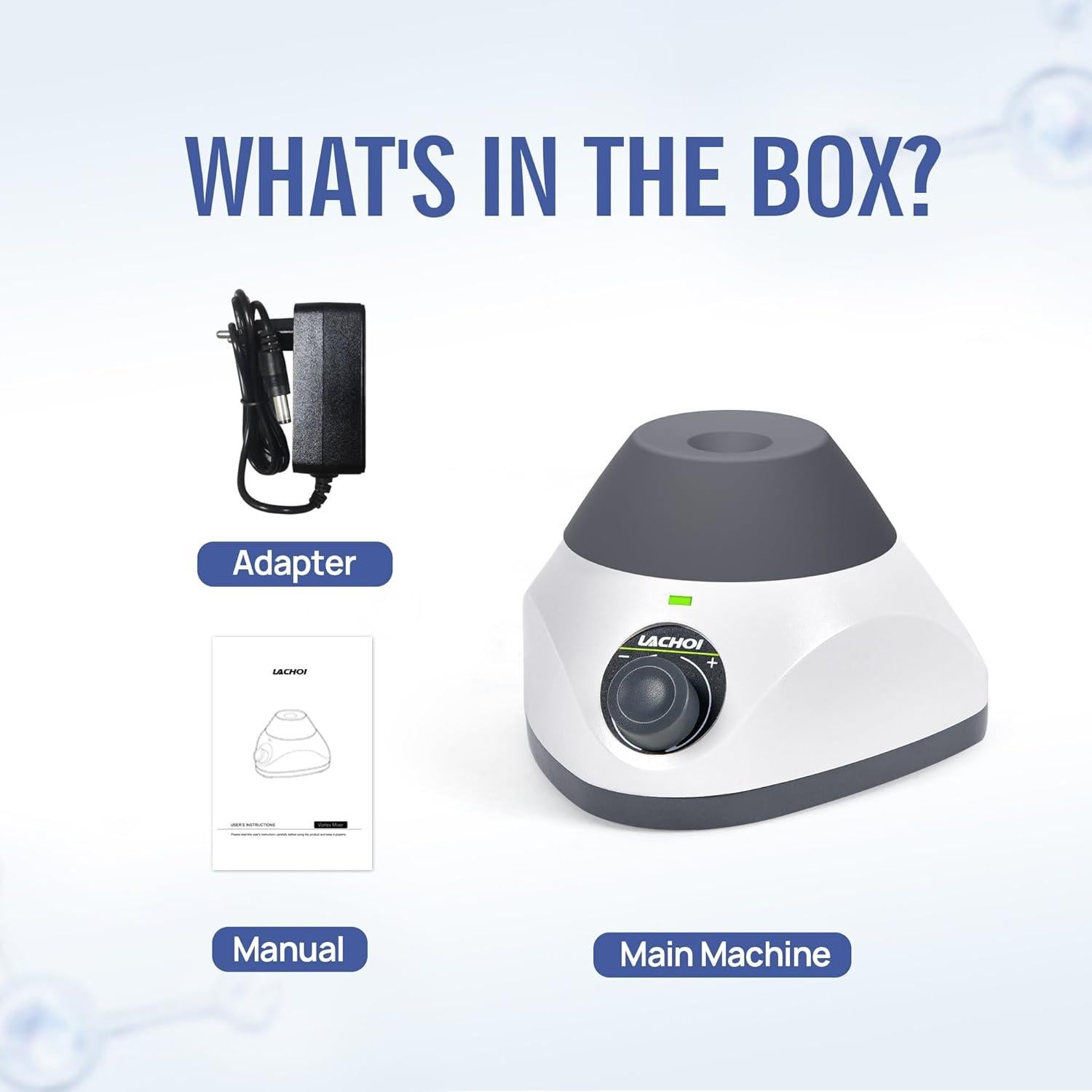 Mezclador Vortex Mini LACHOI 500-3500RPM Ajustable 50ml