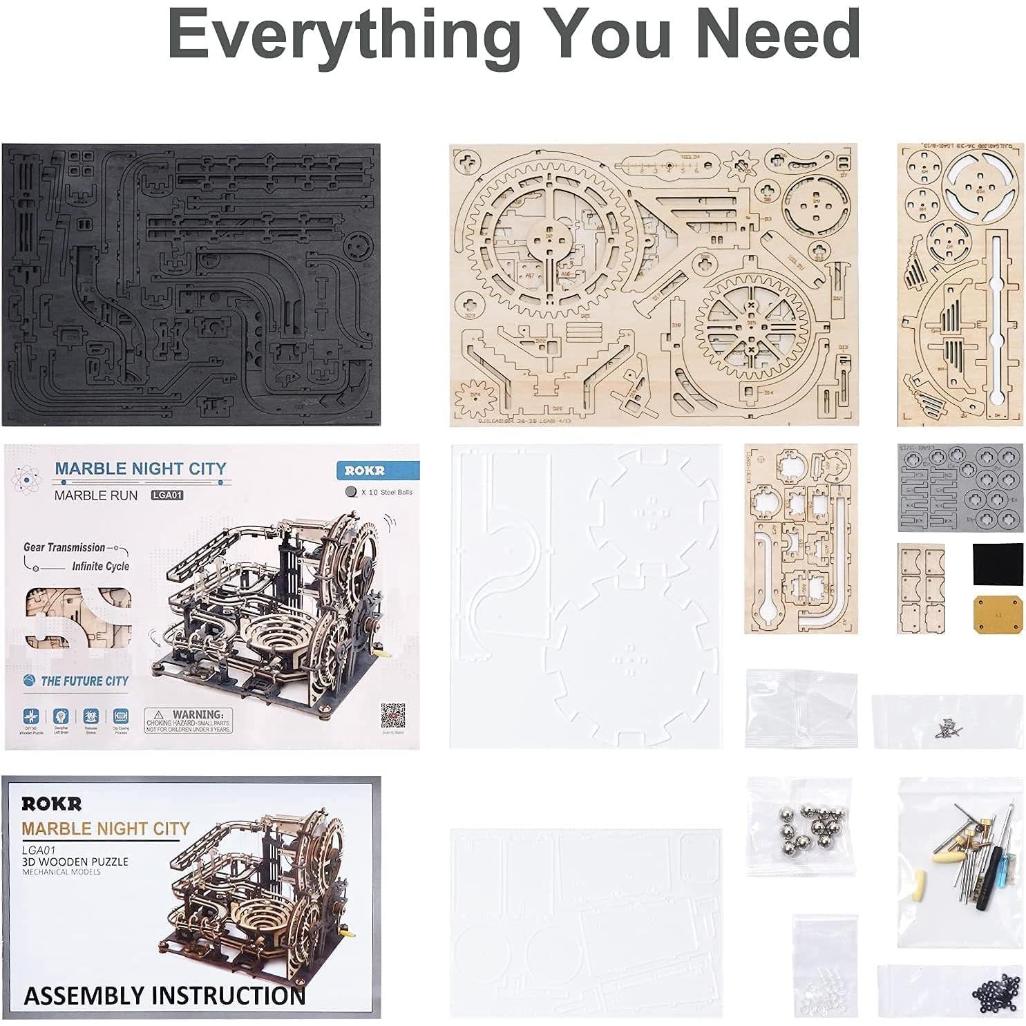 Rompecabezas 3D ROKR Ciudad Nocturna 32,5x21,3 cm