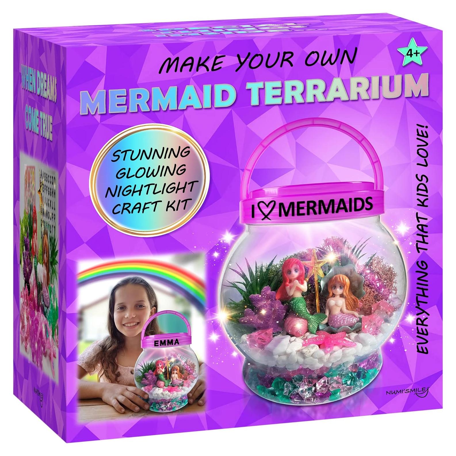 Kit de Terrario de Sirena Iluminado NUMI'SMILE 16.4cm