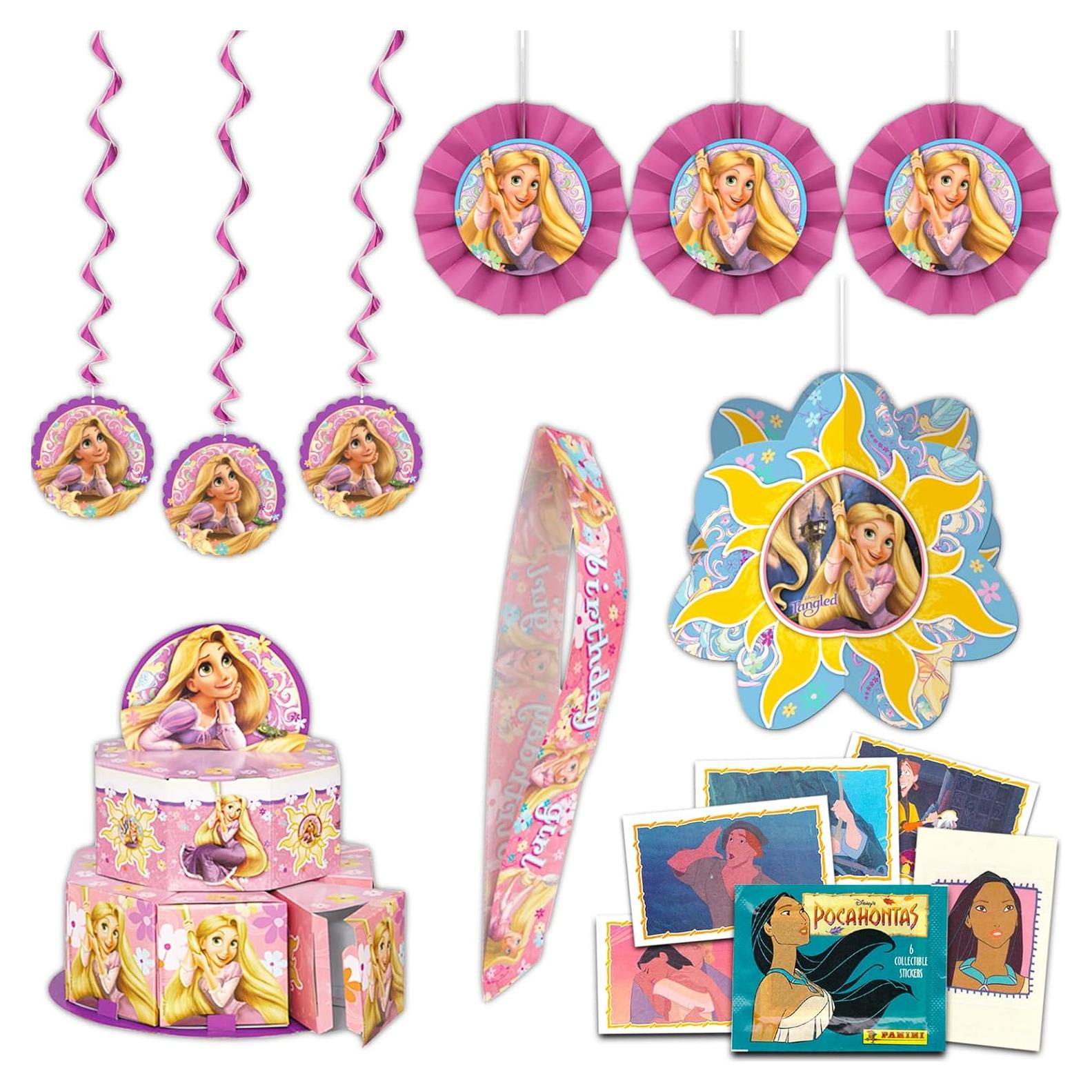 Kit Decoraciones Fiesta Princesa Disney Enredados - Rapunzel