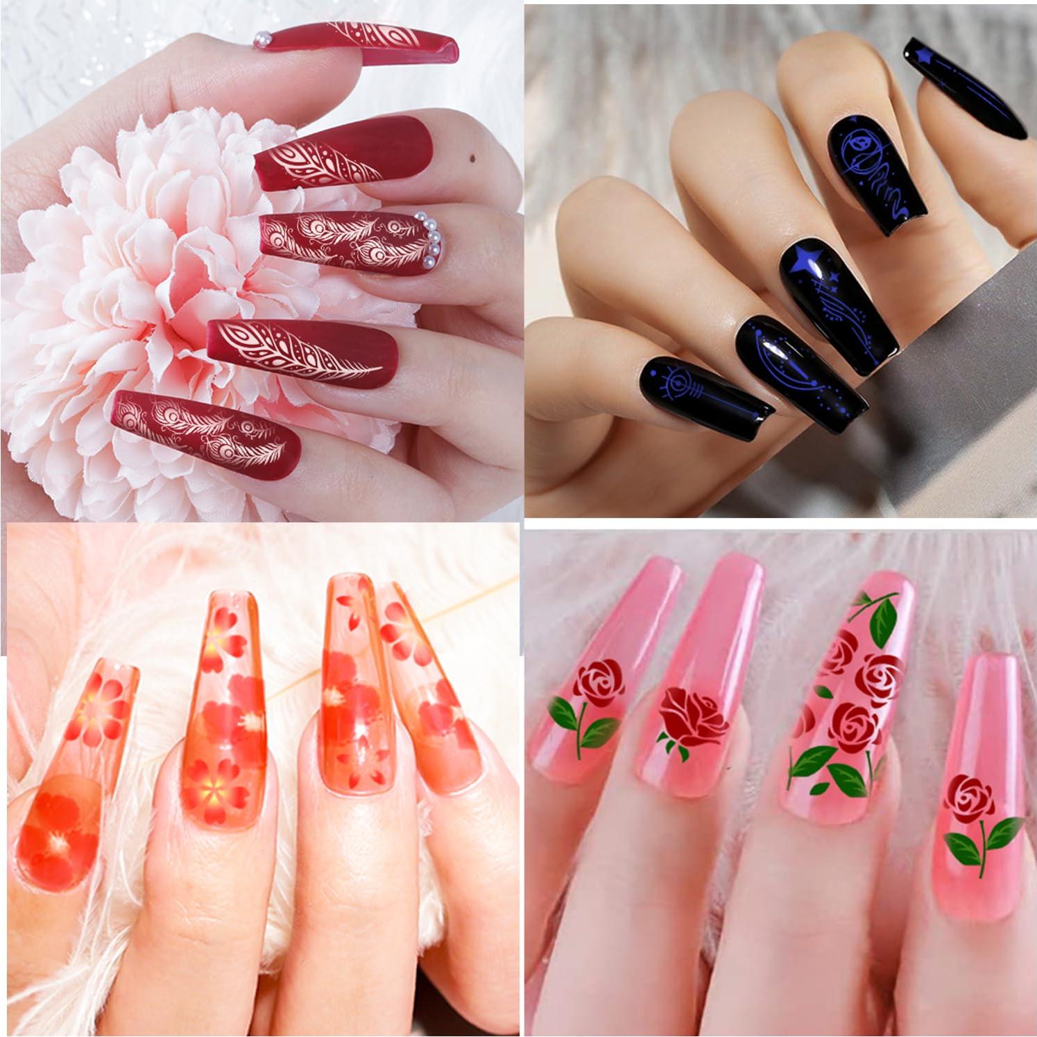 Kit de Estampado de Uñas Biutee 15 Piezas con Estampador