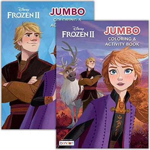 Conjunto de Libros para Colorear Disney Frozen 2 con Stickers