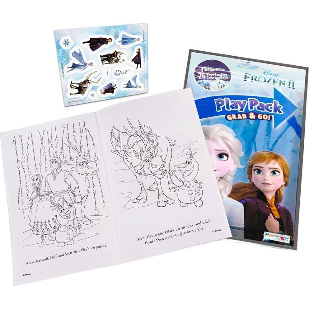 Conjunto de Libros para Colorear Disney Frozen 2 con Stickers