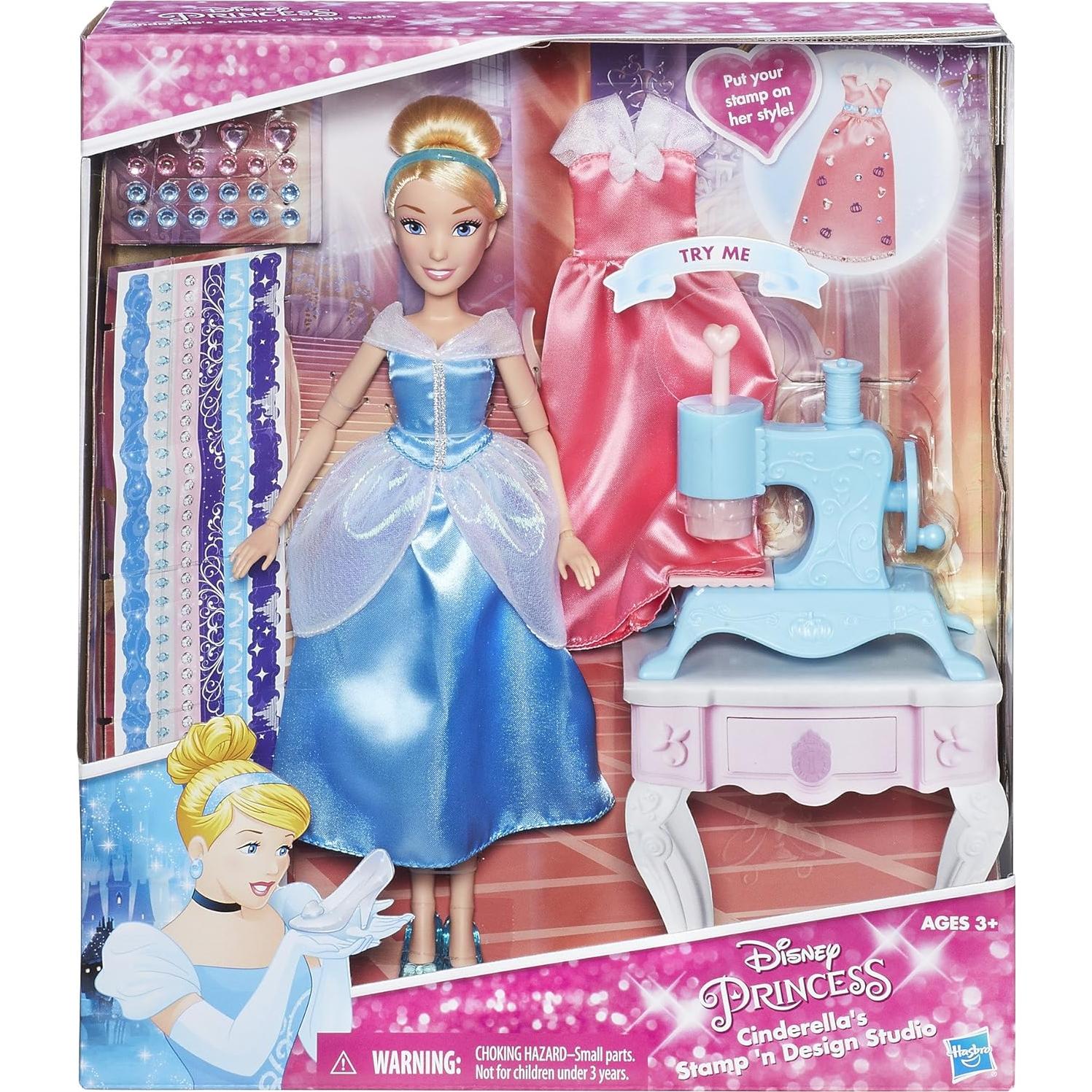 Muñeca Cenicienta Disney Princess con Sellos y Gemas